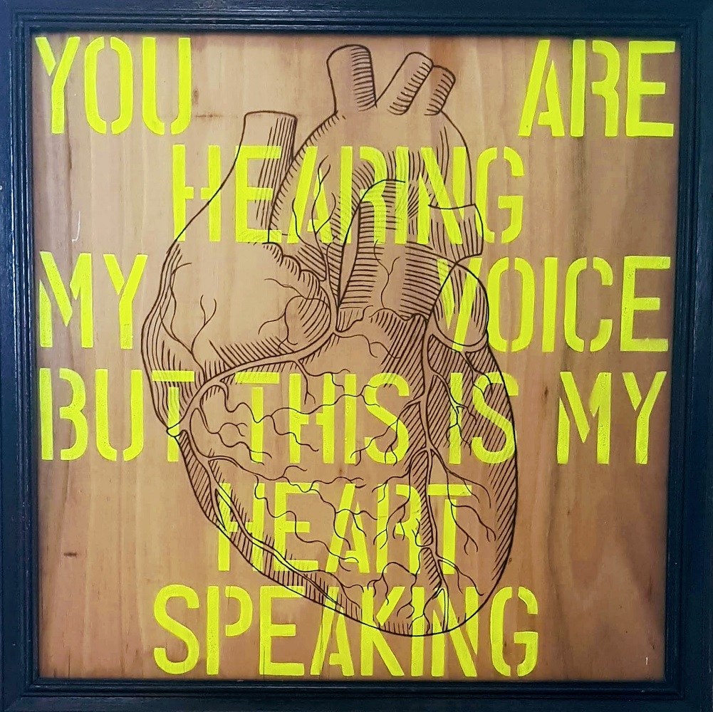 6 YOU ARE HEARING MY VOICE BUT THIS IS MY HEART SPEAKING